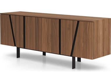 Luxecor Modluxe Valencia 76" Natural Wood Walnut Sideboard LXCMD736WAL