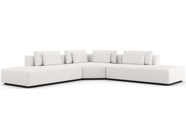 Luxecor Modluxe Siena White Upholstered Sectional Sofa LXCMD822SET273PCCHK