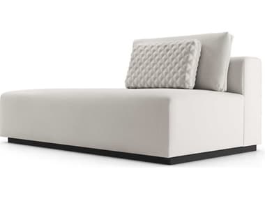 Luxecor Modluxe Siena Chalk Fabric White Upholstered Left Facing End Unit LXCMD822SUML3288