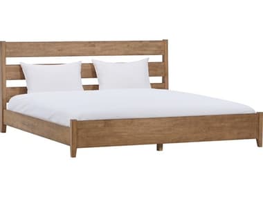 Luxecor Atelier Natural Oak Wood Queen Platform Bed LXCMI015022015