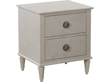 Luxecor Atelier 2-Drawers Gray Rubberwood Nightstand LXCMI03503301