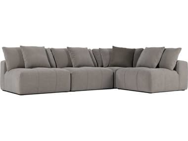 Luxecor Modluxe Algiers Gray Upholstered Sectional Sofa LXCMODFULLSET014PCCTRF