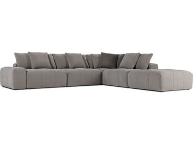 Luxecor Modluxe Algiers Gray Upholstered Sectional Sofa LXCMODFULLSET026PCCTRF