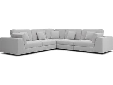 Luxecor Modluxe Vera Gray Upholstered Sectional Sofa LXCMODPERSET013PCGRS