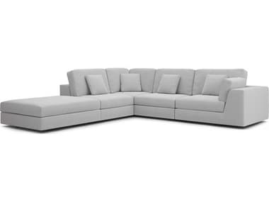 Luxecor Modluxe Vera Gray Upholstered Sectional Sofa LXCMODPERSET02B4PCGRS