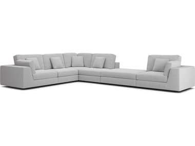 Luxecor Modluxe Vera Gray Upholstered Sectional Sofa LXCMODPERSET035PCGRS