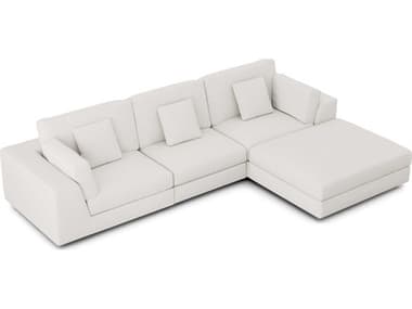 Luxecor Modluxe Vera White Upholstered Sectional Sofa LXCMODPERSET063PCCHK