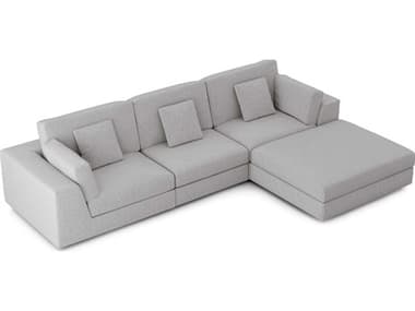 Luxecor Modluxe Vera Gray Upholstered Sectional Sofa LXCMODPERSET063PCGRS