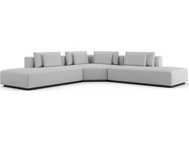 Luxecor Modluxe Siena Gray Upholstered Sectional Sofa LXCMODSPRUSET273PCGRS