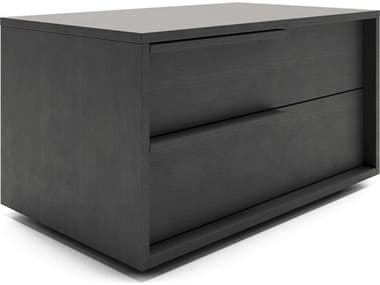 Luxecor Modluxe Harrow 2-Drawers Black Nightstand LXCNTSJANRWEN