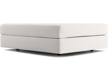 Luxecor Modluxe Vera Body In Chalk Fabric White Upholstered Ottoman LXCOTTPERCHK