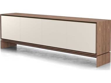 Luxecor Modluxe Madeira 95" Oak Wood Body In Walnut Sideboard LXCSDBBRNS94WALALM