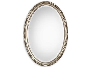 Luxecor Illumination Metallic Silver Oval Wall Mirror LXCW00405