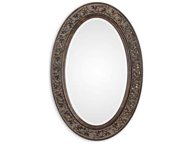 Luxecor Illumination Bronze Antique Gold Oval Wall Mirror LXCW00430