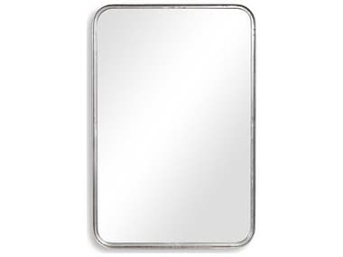 Luxecor Illumination Burnished Silver Leaf Rectangular Wall Mirror LXCW00451