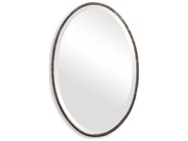 Luxecor Illumination Dark Bronze Gold Oval Wall Mirror LXCW00453