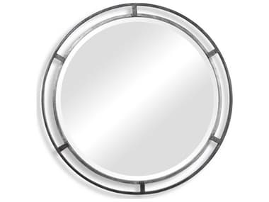 Luxecor Illumination Two Tone Silver Round Wall Mirror LXCW00482