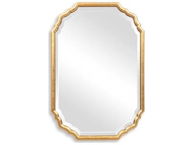 Luxecor Illumination Metallic Gold Leaf Wall Mirror LXCW00483