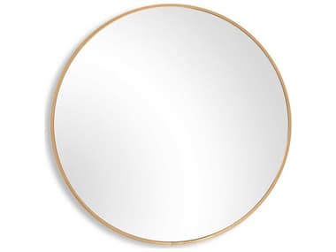 Luxecor Illumination Brushed Gold Round Wall Mirror LXCW00511