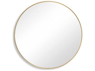 Luxecor Illumination Brushed Gold Round Wall Mirror LXCW00512