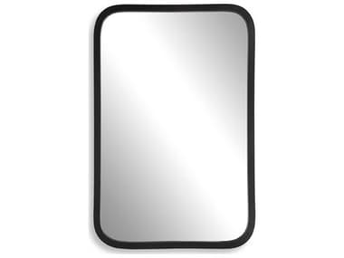 Luxecor Illumination Matte Black Rectangular Wall Mirror LXCW00524