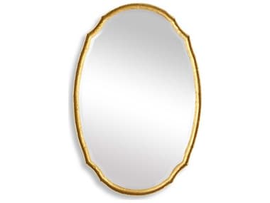 Luxecor Illumination Gold Leaf Oval Wall Mirror LXCW00527