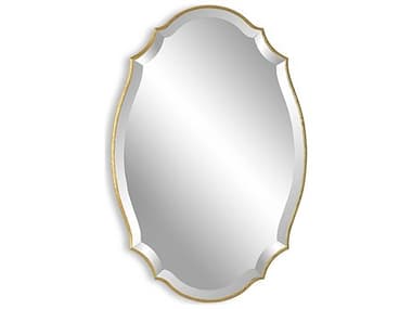 Luxecor Illumination Metallic Gold Leaf Wall Mirror LXCW00531