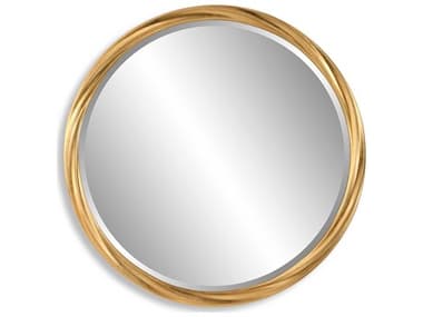 Luxecor Illumination Gold Leaf Round Wall Mirror LXCW00550