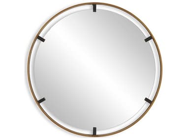 Luxecor Illumination Gold Dark Bronze Round Wall Mirror LXCW00570