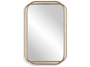 Luxecor Illumination Brushed Gold Silver Rectangular Wall Mirror LXCW00615