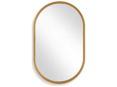 Luxecor Illumination Brushed Gold Oval Wall Mirror LXCW00636