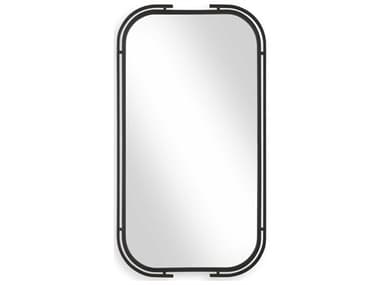 Luxecor Illumination Matte Black Rectangular Wall Mirror LXCW00638