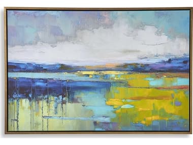 Luxecor Illumination Sunset Over Calm Water Canvas Wall Art LXCW03006