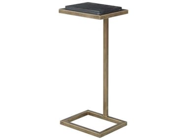 Luxecor Illumination Rectangular Marble Aged Gold Black End Table LXCW23013