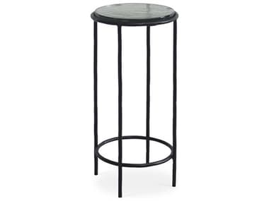 Luxecor Illumination Round Glass Black End Table LXCW23045