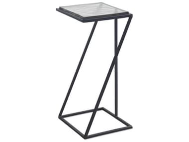 Luxecor Illumination Rectangular Glass Black End Table LXCW23046