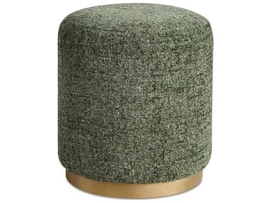 Luxecor Illumination Forest Green Upholstered Ottoman LXCW23049