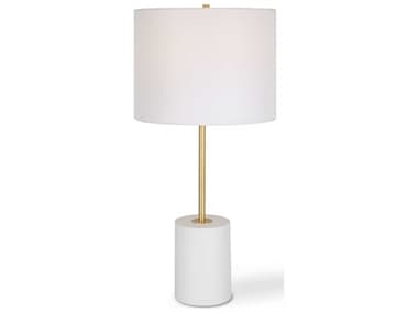 Luxecor Illumination White Gold Drum Hardback Buffet Lamp LXCW260991