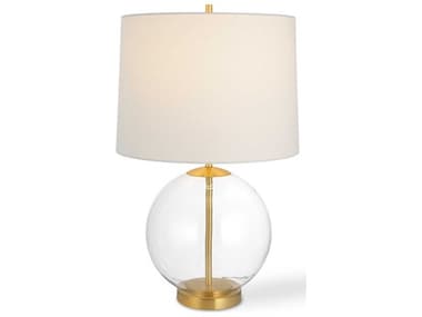 Luxecor Illumination Clear Gold Slightly Tapered Round Hardback Shade Table Lamp LXCW261071