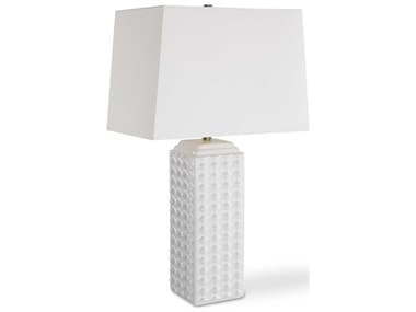 Luxecor Illumination Gloss White Rectangle Hardback Buffet Lamp LXCW261141