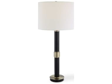 Luxecor Illumination Black Gold Drum Hardback Buffet Lamp LXCW261161