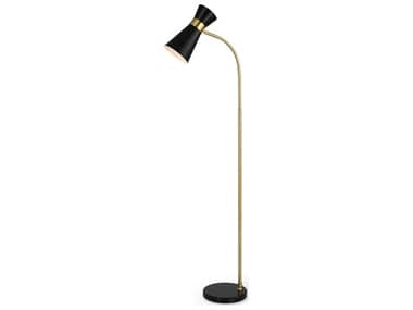 Luxecor Illumination Gold Black Floor Lamp LXCW261221