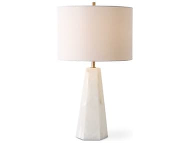 Luxecor Illumination Cream Round Drum Hardback Shade White Table Lamp LXCW261441