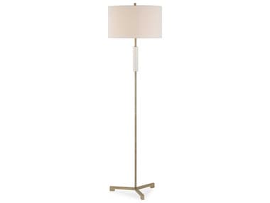 Luxecor Illumination Antique Brass Round Drum Hardback Shade Floor Lamp LXCW261451