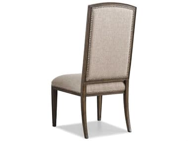 Luxe Designs Hardwood Brown Fabric Upholstered Side Dining Chair LXD51717465590