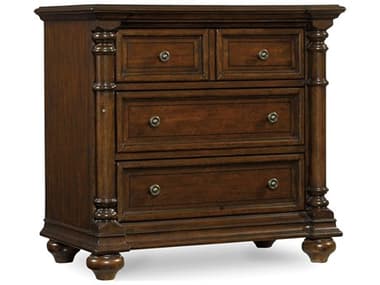 Luxe Designs 32&quot; Wide 3-Drawers Brown Mahogany Wood Nightstand LXD54828911584
