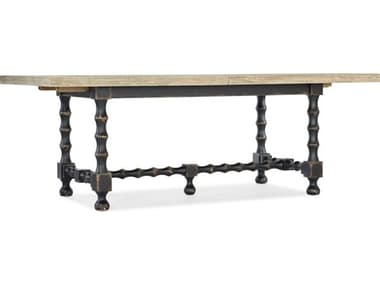 Luxe Designs 84-120" Rectangular Wood Black Dining Table LXD60068272007920