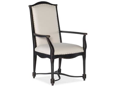 Luxe Designs Ply Wood Black Upholstered Arm Dining Chair LXD60068283009801