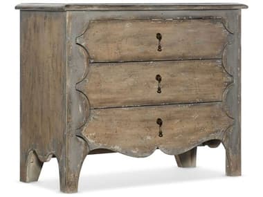 Luxe Designs 40" Wide 3-Drawers Brown Hardwood Chest Nightstand LXD60069901878613
