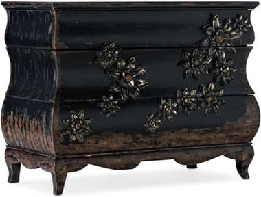 Luxe Designs 41" Wide 3-Drawers Black Hardwood Chest Nightstand LXD604690017119801